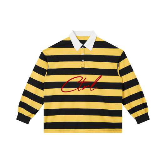 Ctrl Sign Logo 001 Stripe Polo Shirt